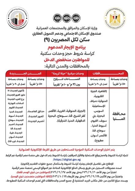 كراسة شروط سكن لكل المصريين 9