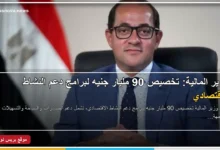 وزير المالية أحمد كجوك وتخصيص 90 مليار جنيه لدعم النشاط الاقتصادي