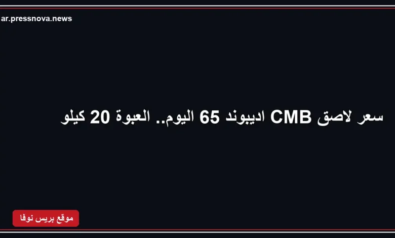 سعر لاصق CMB اديبوند 65 عبوة 20 كيلو