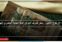 سعر الدولار مقابل الجنيه المصري اليوم في البنوك