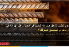 رسوم البليت تشعل صناعة الحديد في مصر وأثرها على مصانع الدرفلة والمصانع المتكاملة