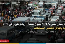 الساعة السكانية أعلى مبنى الجهاز المركزي للتعبئة العامة والإحصاء في مصر