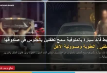 ضبط قائد سيارة بالمنوفية سمح لطفلين بالجلوس في صندوقها الخلفي