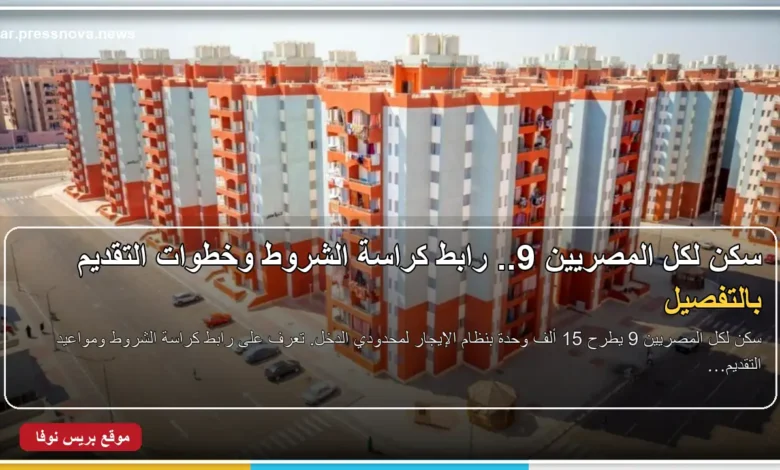كراسة شروط سكن لكل المصريين 9 وحجز وحدات الإيجار 2026