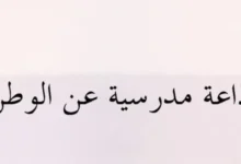 إذاعة مدرسية عن حب الوطن 2026-2027