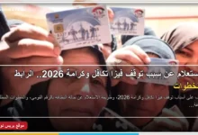 الاستعلام عن سبب توقف فيزا تكافل وكرامة 2026